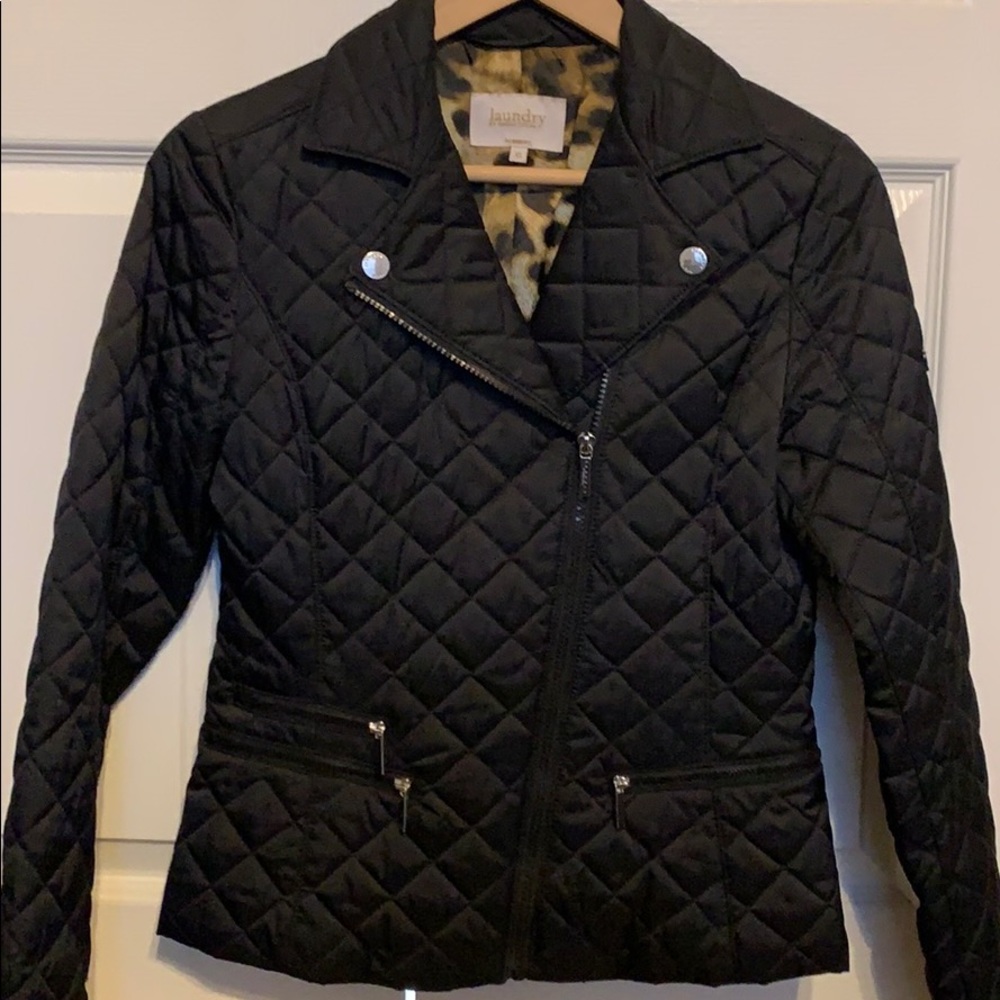 Black Quilted Laundry Jacket - Picture 3 of 3